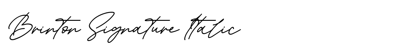 Brinton Signature Italic